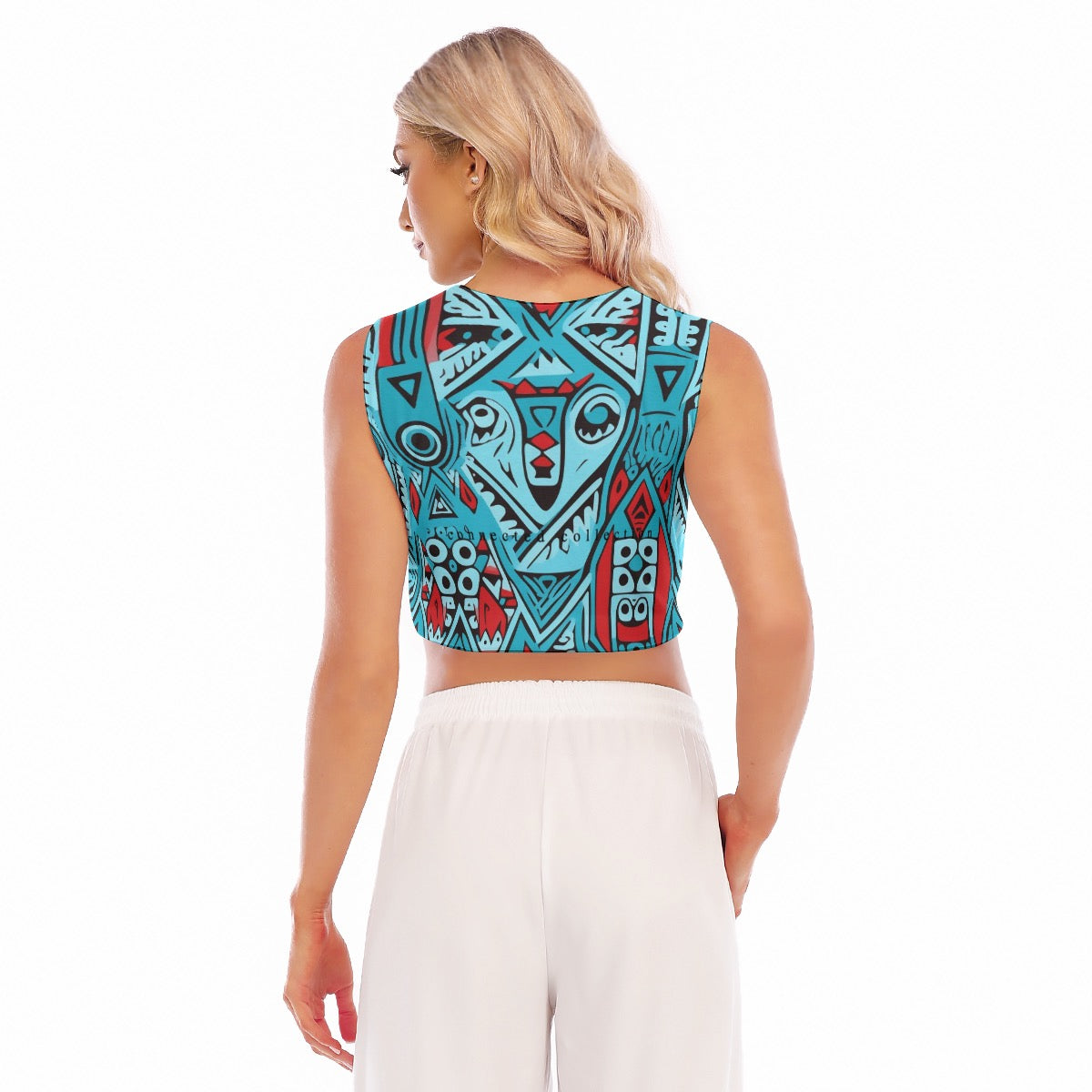 She Wolf Collection Women's Sleeveless Cropped Top