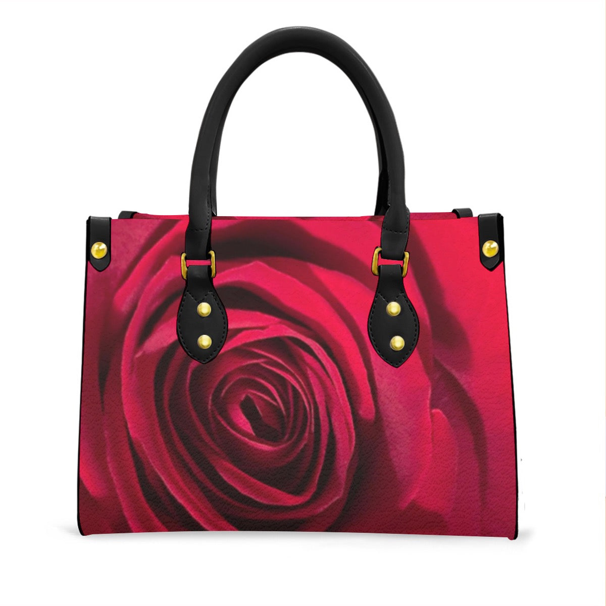 Coming Up Roses Tote Bag With Black Handle