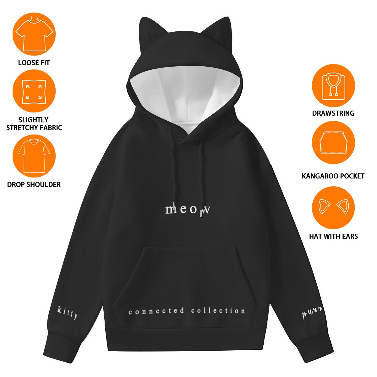 Everything Connected Collection Meow Hoodie