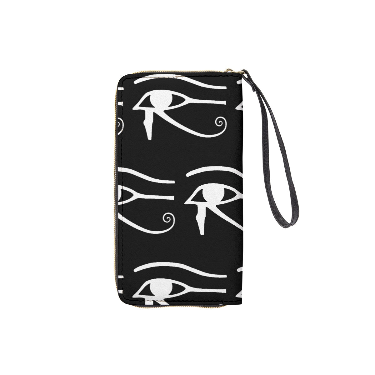 Protected Collection Long Wallet With Black Hand Strap