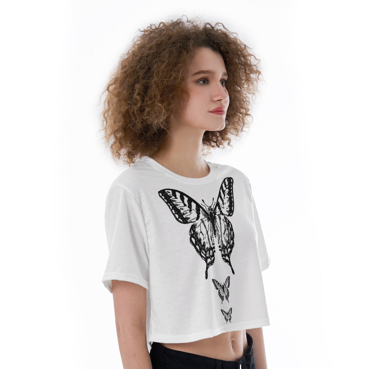 Butterfly Collection Cropped T-Shirt