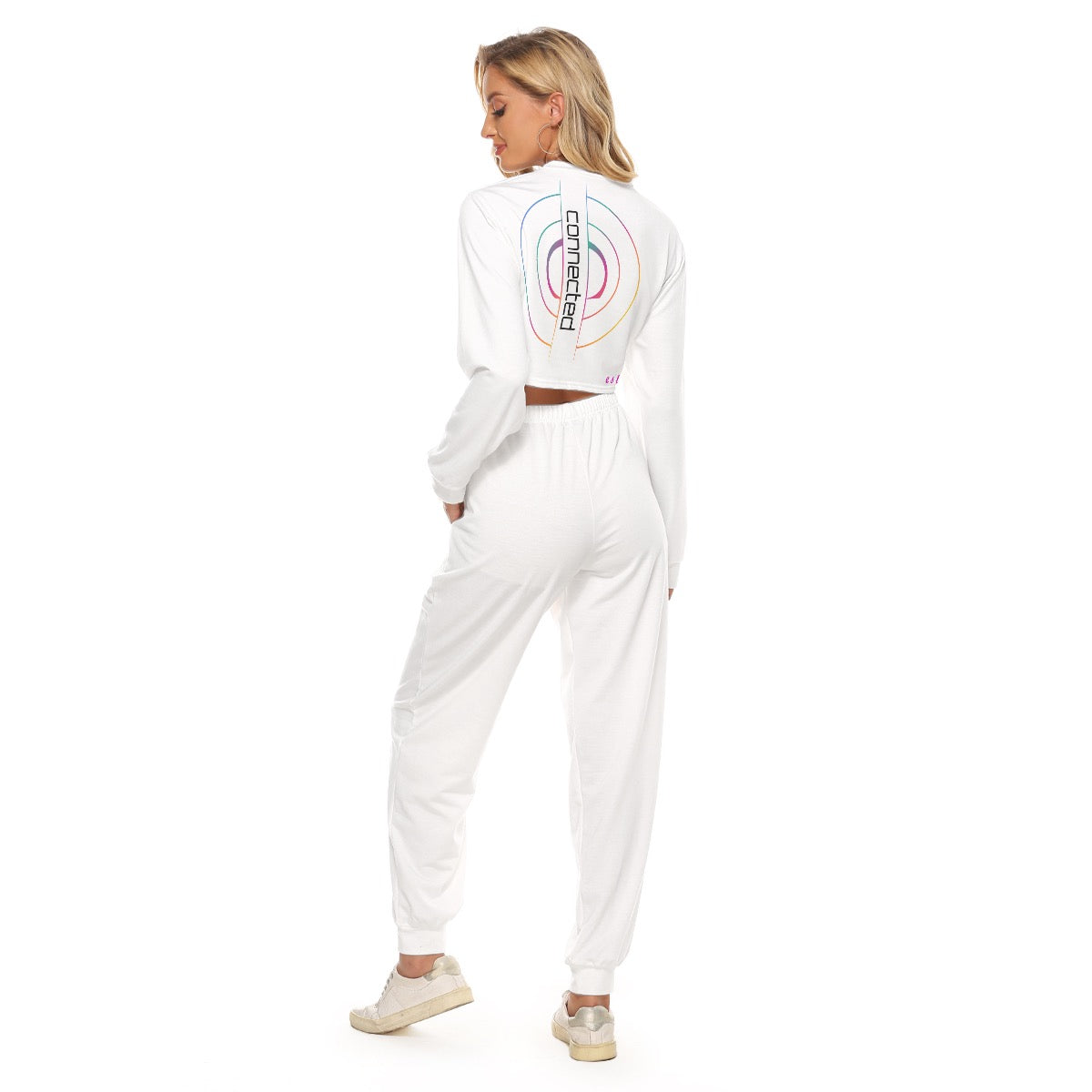 Connection Collection Women's Crop Sweatshirt Suit