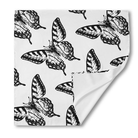 Butterfly Collection Unisex Silk Bandana