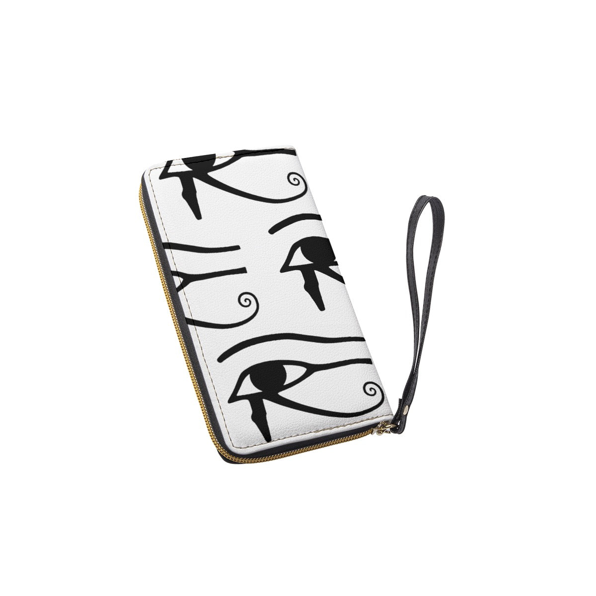 Protected Collection Long Wallet With Black Hand Strap