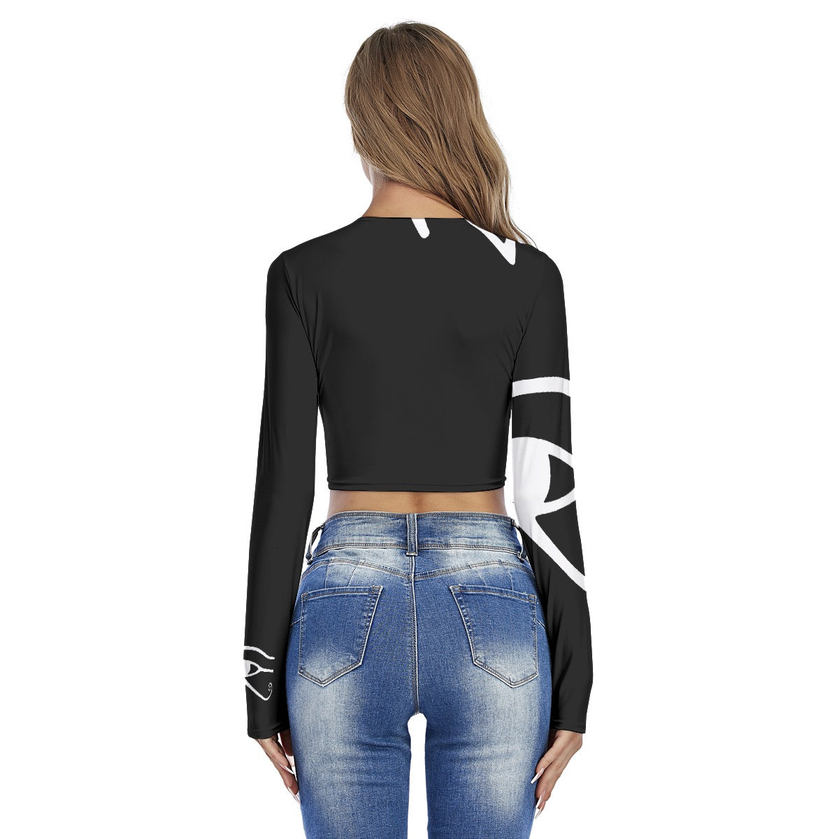 Protected Collected Women's Round Neck Crop Top T-Shirt