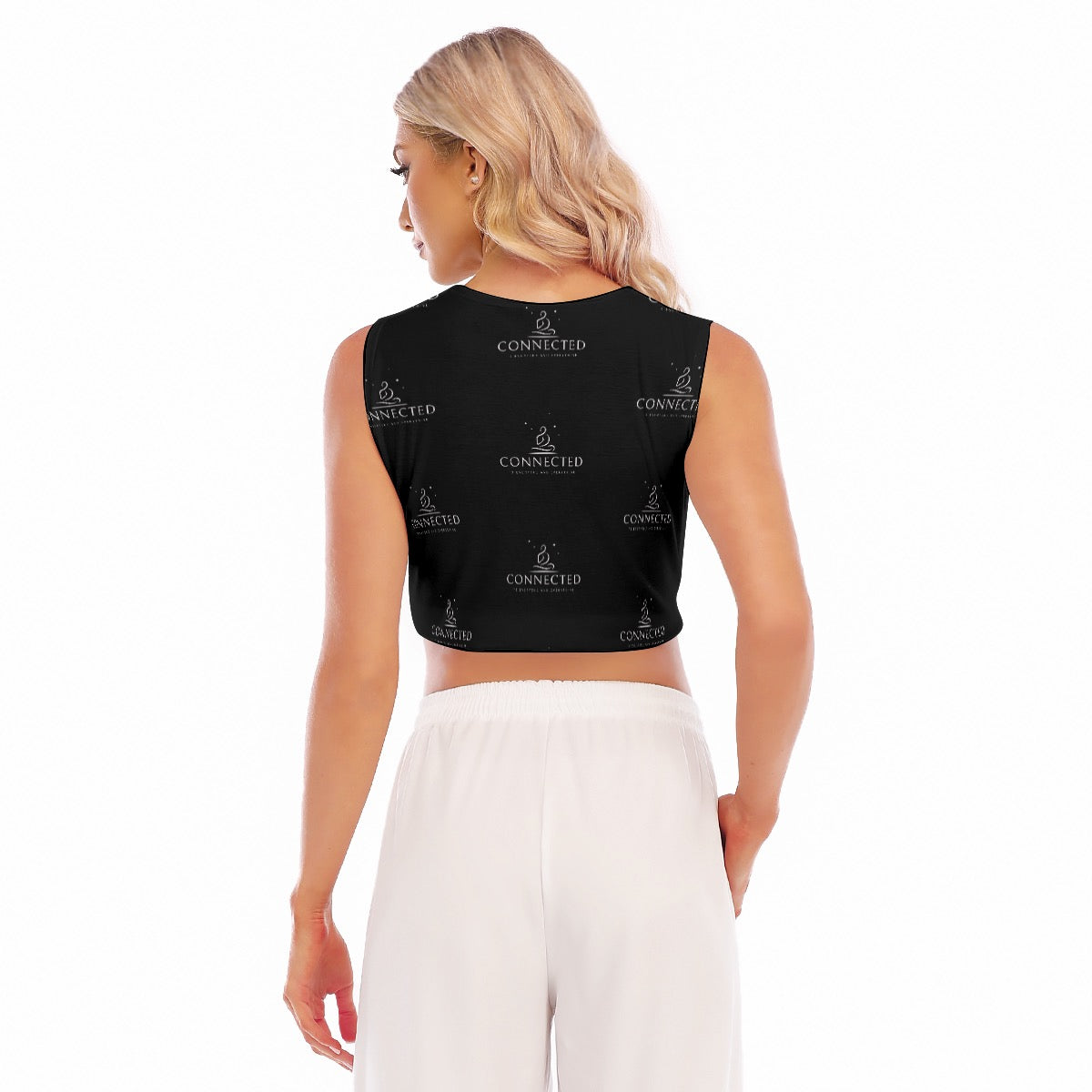 Connected Collection  Women's Sleeveless Cropped Top
