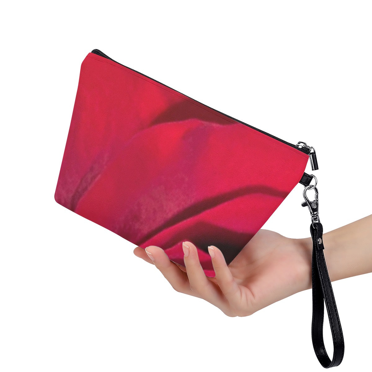 Coming Up Roses Cosmetic Bag With Black Handle