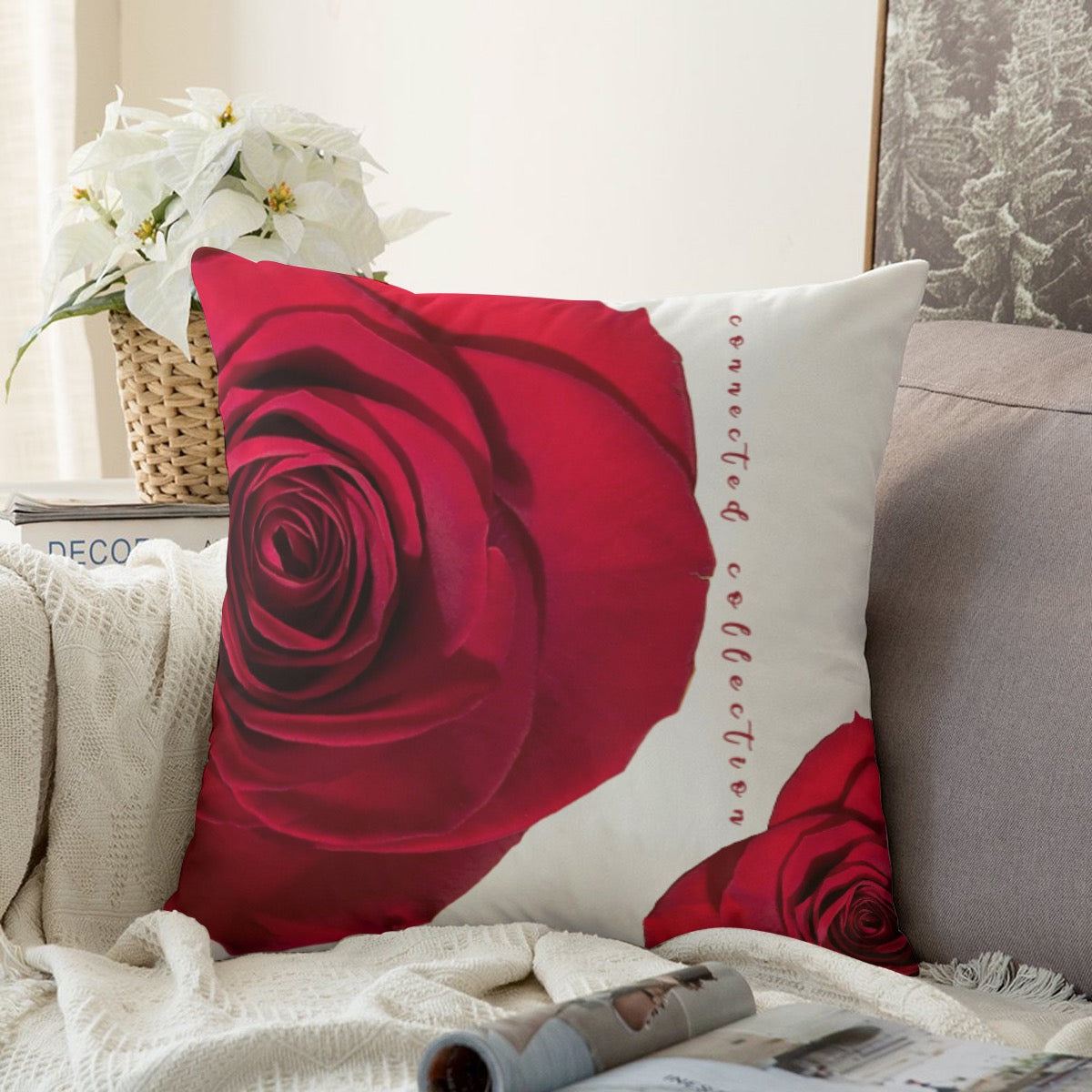 Coming Up Roses Couch Pillowcase