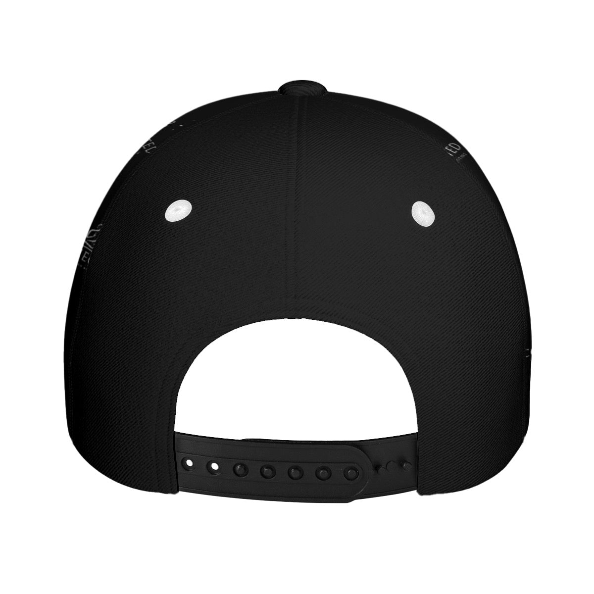 Connected Collection Black Buckle Peaked Cap With Box