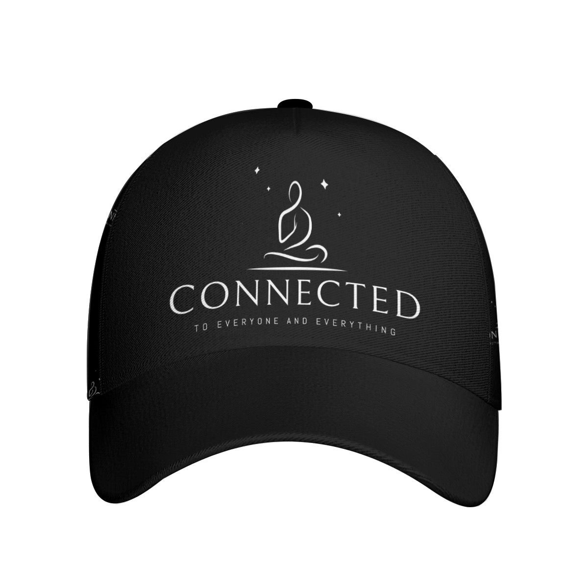 Connected Collection Black Buckle Peaked Cap With Box