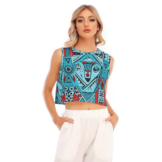 She Wolf Collection Women's Sleeveless Cropped Top